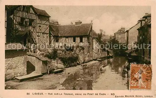 AK / Ansichtskarte Lisieux_14 Vue sur la Touqu prise du Pont de Caen 