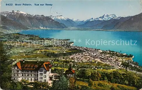 AK / Ansichtskarte Vevey_VD Mont Pelerin Vue sur Vevey Vevey_VD