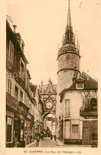 AK / Ansichtskarte Auxerre_89 La Tour de l Horloge 