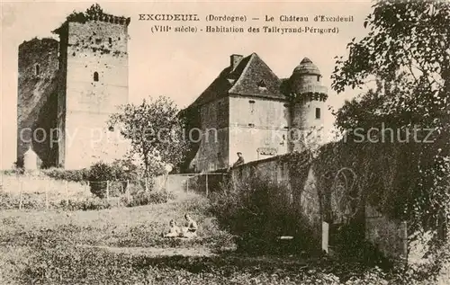 AK / Ansichtskarte Excideuil_24_Dordogne Le Chateau dExcideuil Habitation des Talleyrand Perigord 