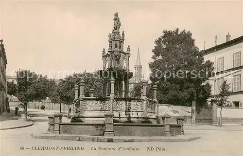 AK / Ansichtskarte Clermont Ferrand_63 La Fontaine d Amboise 