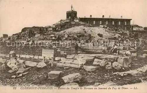 AK / Ansichtskarte Clermont Ferrand_63 Ruines du Temple de Mercure au Sommet du Puy de Dome 