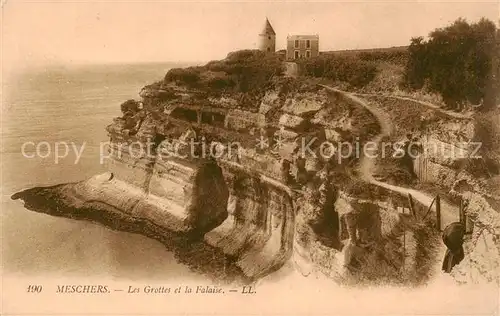 AK / Ansichtskarte Meschers_les_Bains_17 Les Grottes et la Falaise 