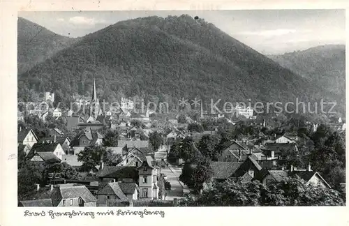 AK / Ansichtskarte  Bad_Harzburg mit Burgberg Bad_Harzburg