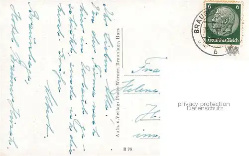 AK / Ansichtskarte  Braunlage Winterpanorama Braunlage