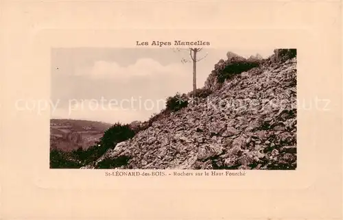 AK / Ansichtskarte St Leonard des Bois_72_Sarthe Rochers sur le Haut Fourche 