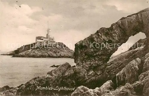 AK / Ansichtskarte 73812503 Mumbles_Swansea_Wales_UK Lighthouse 