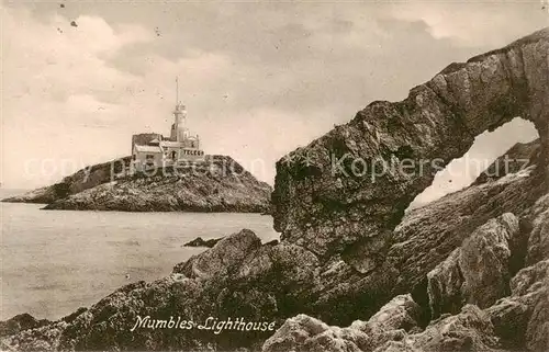 AK / Ansichtskarte  Mumbles_Swansea_Wales_UK Lighthouse 