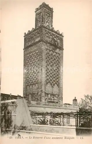 AK / Ansichtskarte  Oran_Algerie Le Minaret dune ancienne Mosquee Oran Algerie