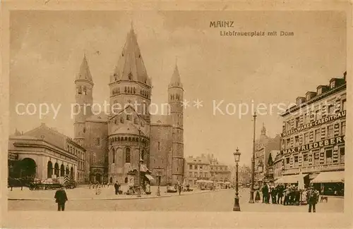 AK / Ansichtskarte  Mainz__Rhein Liebfrauenplatz mit Dom 