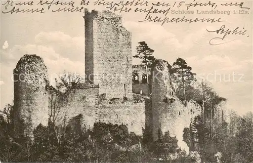 AK / Ansichtskarte Heiligenstein_Bas Rhin Schloss Landsberg Heiligenstein_Bas Rhin