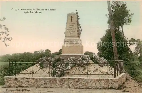 AK / Ansichtskarte Le_Mans_Sarthe Monument du Tertre de Change Le_Mans_Sarthe