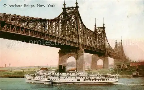 AK / Ansichtskarte 73812543 New_York_City Queensboro Bridge New_York_City