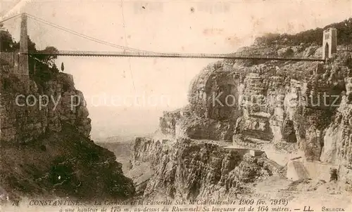 AK / Ansichtskarte  Constantine_Algerie La Corniche et la Passerelle Sidi M'Cid 