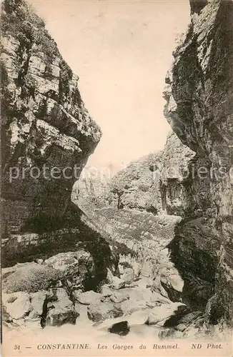 AK / Ansichtskarte 73812563 Constantine_Algerie Les Gorges du Rummel 