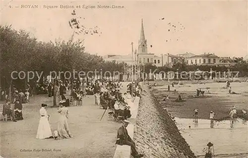 AK / Ansichtskarte Royan_17 Square Botton et Eglise Notre Dame 