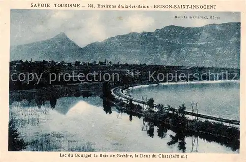 AK / Ansichtskarte Brison Saint Innocent_73_Savoie Lac du Bourget la Baie de Gresine la Dent du Chat 