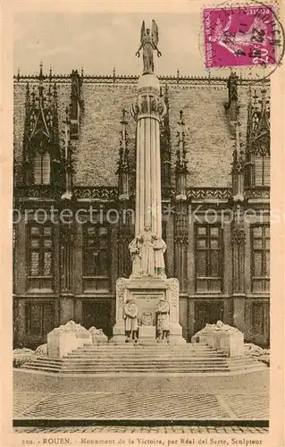 AK / Ansichtskarte Rouen_76 Monument de la Victoire par Real del Sarte Sculpteur 