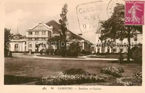 AK / Ansichtskarte Cabourg_14_Calvados Jardins et Casino 