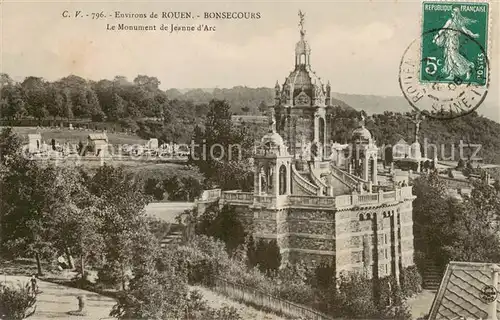 AK / Ansichtskarte Bonsecours_Bon Secours_76 Le Monument de Jeanne d Arc 