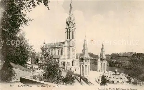 AK / Ansichtskarte Lourdes_65 La Basilique 