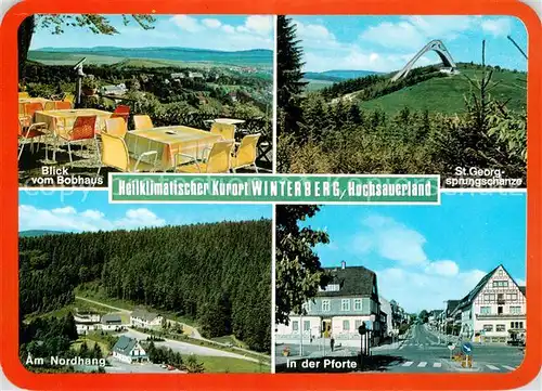 AK / Ansichtskarte  Winterberg_Hochsauerland Blick vom Bobhaus St Georg Sprungschanze Am Nordhang In der Pforte Winterberg_Hochsauerland