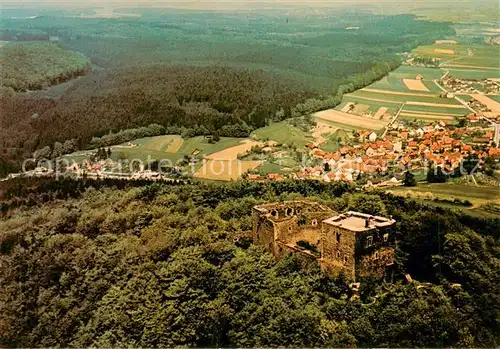 AK / Ansichtskarte  Ippinghausen Fliegeraufnahme mit Burgruine Ippinghausen