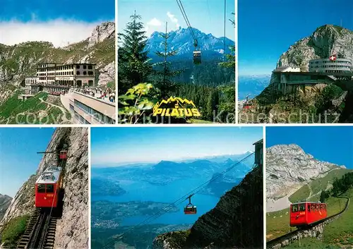 AK / Ansichtskarte  Bergbahn Pilatus Hotels Bergbahn