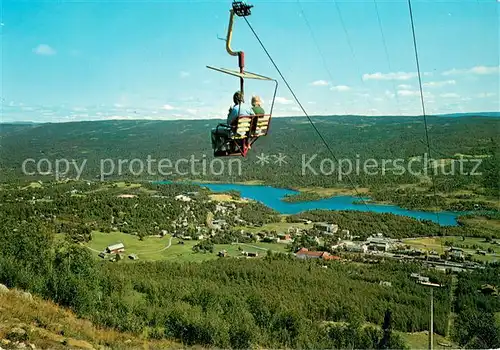 AK / Ansichtskarte  Sessellift_Chairlift_Telesiege Norge Geilo Bergensbahnen  