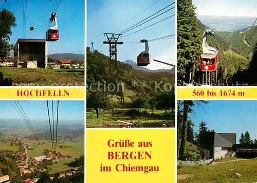 AK / Ansichtskarte 73812692 Seilbahn_Cable-Car_Telepherique Hochfelln Bergen im Chiemgau Bayerische Alpen 
