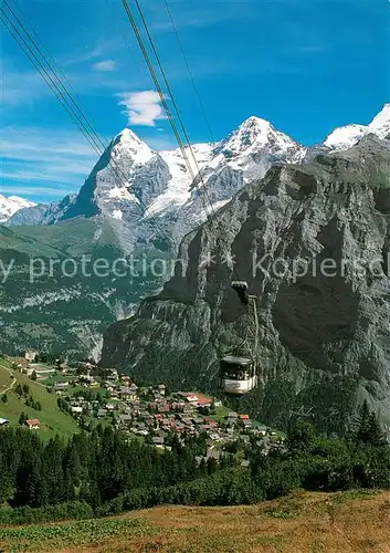 AK / Ansichtskarte  Seilbahn_Cable-Car_Telepherique Muerren 