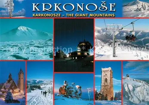 AK / Ansichtskarte 73812699 Sessellift_Chairlift_Telesiege Krkonose Karkonosze 