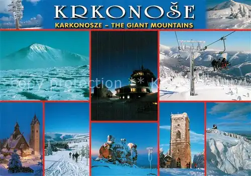 AK / Ansichtskarte  Sessellift_Chairlift_Telesiege Krkonose Karkonosze 