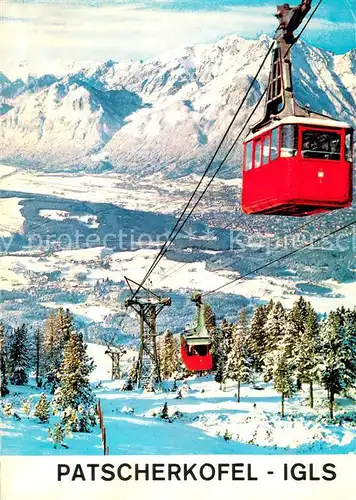 AK / Ansichtskarte  Seilbahn_Cable-Car_Telepherique Patscherkofel Igls  