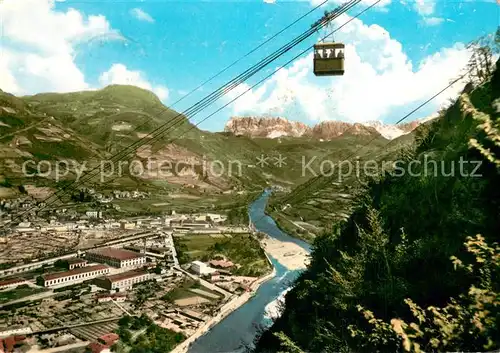 AK / Ansichtskarte  Seilbahn_Cable-Car_Telepherique Bozen Schwebebahn Virgl 