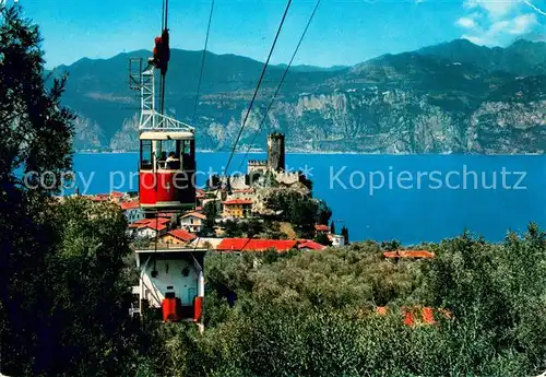 AK / Ansichtskarte  Seilbahn_Cable-Car_Telepherique Lago di Garda Malcesine 