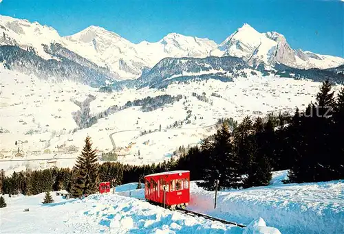 AK / Ansichtskarte  Bergbahn Obertoggenburg Schweiz Saentis Schafberg Bergbahn