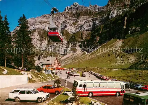 AK / Ansichtskarte  Seilbahn_Cable-Car_Telepherique Schwaegalp Saentis Schwebebahn 