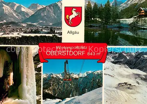 AK / Ansichtskarte  Seilbahn_Cable-Car_Telepherique Obersdorf Allgaeu 