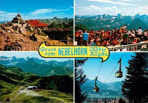 AK / Ansichtskarte  Seilbahn_Cable-Car_Telepherique Nebelhorn Allgaeu 