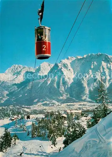 AK / Ansichtskarte  Seilbahn_Cable-Car_Telepherique Mittenwald Obb. Kranzbergbahn Karwendelgebirge 