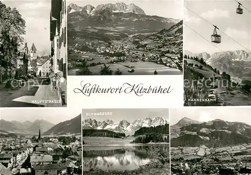 AK / Ansichtskarte 73812745 Seilbahn_Cable-Car_Telepherique Kitzbuehel Schwarzsee Hahnenkamm Tirol  