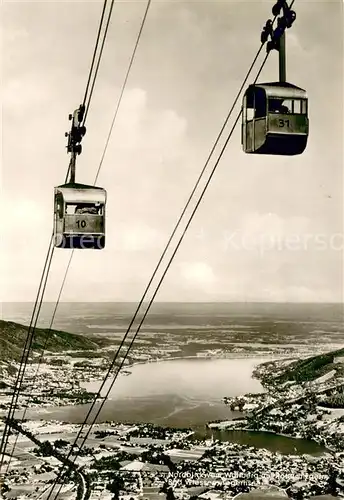 AK / Ansichtskarte  Seilbahn_Cable-Car_Telepherique Wallberg Rottach Egern 