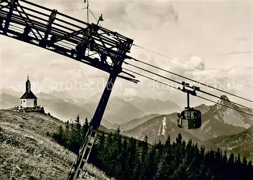 AK / Ansichtskarte  Seilbahn_Cable-Car_Telepherique Wallbergbahn Rottach Egern 