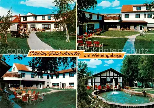 AK / Ansichtskarte 73812868 Preussisch-Oldendorf Pension Haus Annelie Park Pool 