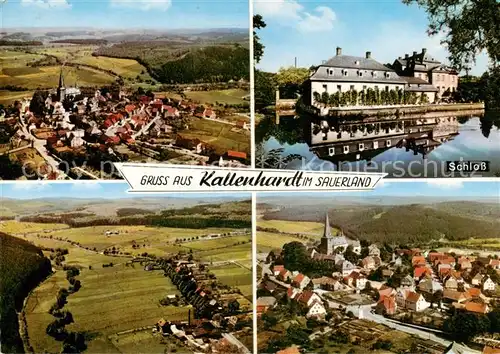 AK / Ansichtskarte 73812887 Kallenhardt Fliegeraufnahmen Schloss Hotel Zur Post  Kallenhardt