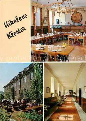 AK / Ansichtskarte 73812898 Juechen Nikolaus Kloster Studienheim Speisesaal Terrasse Flur Juechen