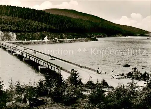 AK / Ansichtskarte  Okertalsperre Panorama Bruecke Okertalsperre