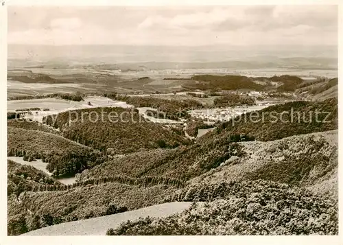 AK / Ansichtskarte  Bad_Lauterberg Panorama Blick vom Berghotel Ravensberg auf Wiesenbeker Teich Bad_Lauterberg