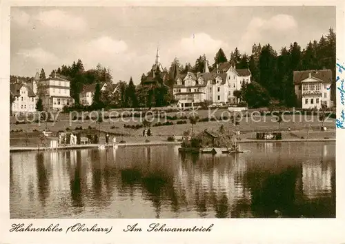 AK / Ansichtskarte  Hahnenklee-Bockswiese_Harz Schwanenteich Hahnenklee-Bockswiese